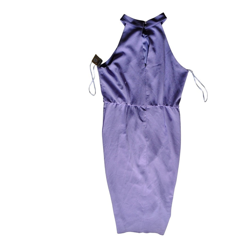 NWOT Julia Jordan Lilac Halter Neck Sleeveless Party Cocktail Midi Dress size 14 - Picture 3 of 7